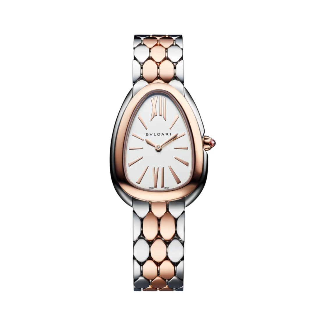 (W) 불가리 세르펜티 세두토리 33mm 워치 스테인리스 스틸 로즈 골드((W) Bulgari Serpenti Sedutory 33mm Watch Stainless Steel Rose Gold)