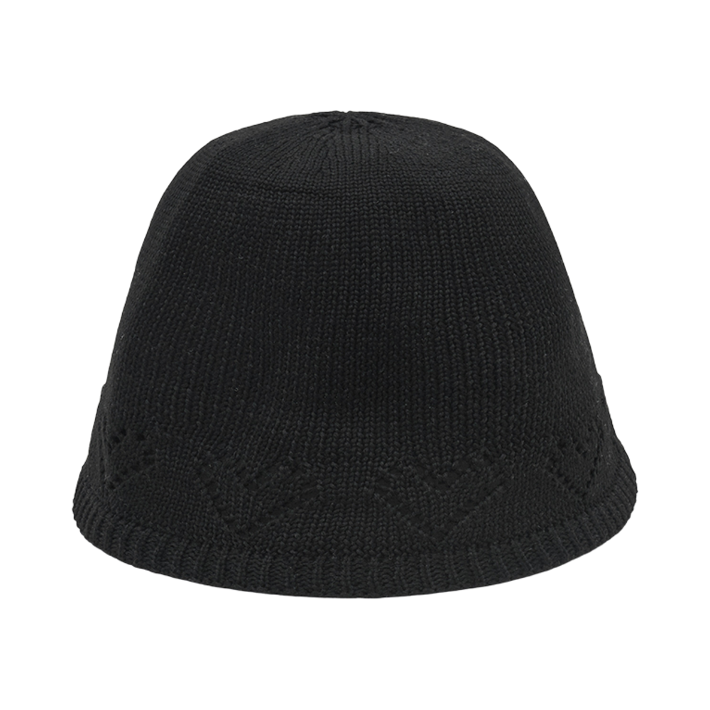 25SSHHBH-BK Allincomplete Heart Hole Bucket Hat Black