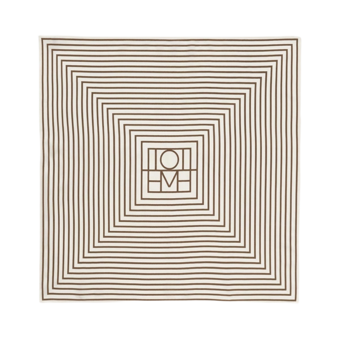 토템 시그니쳐 모노그램 실크 스카프 바닐라 모카(Toteme Signature Monotram Silk Scarf Vanilla Mocha)