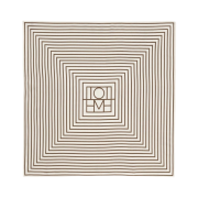 Toteme Signature Monotram Silk Scarf Vanilla Mocha