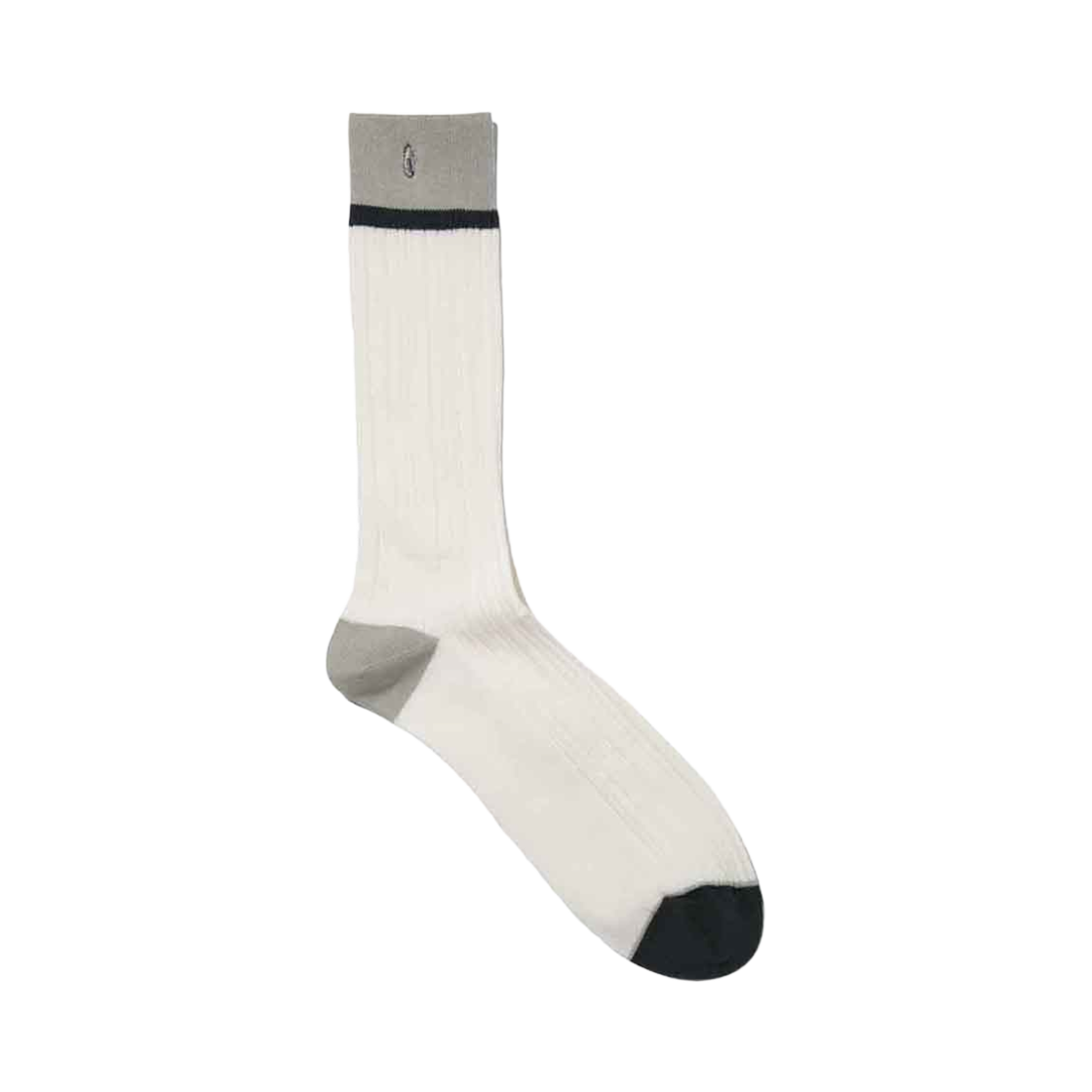 CALAX25112IVX Customellow Embroidery Socks Ivory