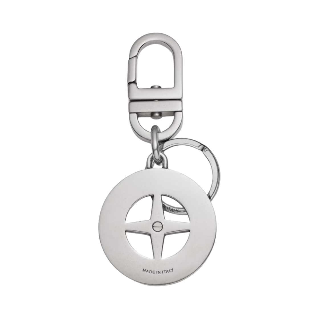 디올 x 스톤 아일랜드 키링 팔라듐 피니쉬 브래스 앤 옐로우 에나멜(Dior x Stone Island Key Ring Palladium Finish Brass and Yellow Enamel) - 2