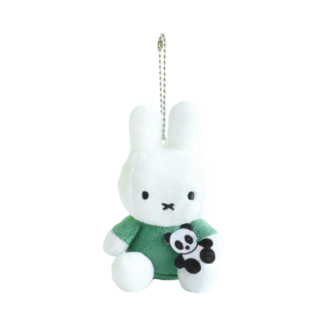 매니어리틀 판다 안은 미피 미니 키링 인형 그린(Many a Little Miffy In A Panda Mini Key Ring Green)