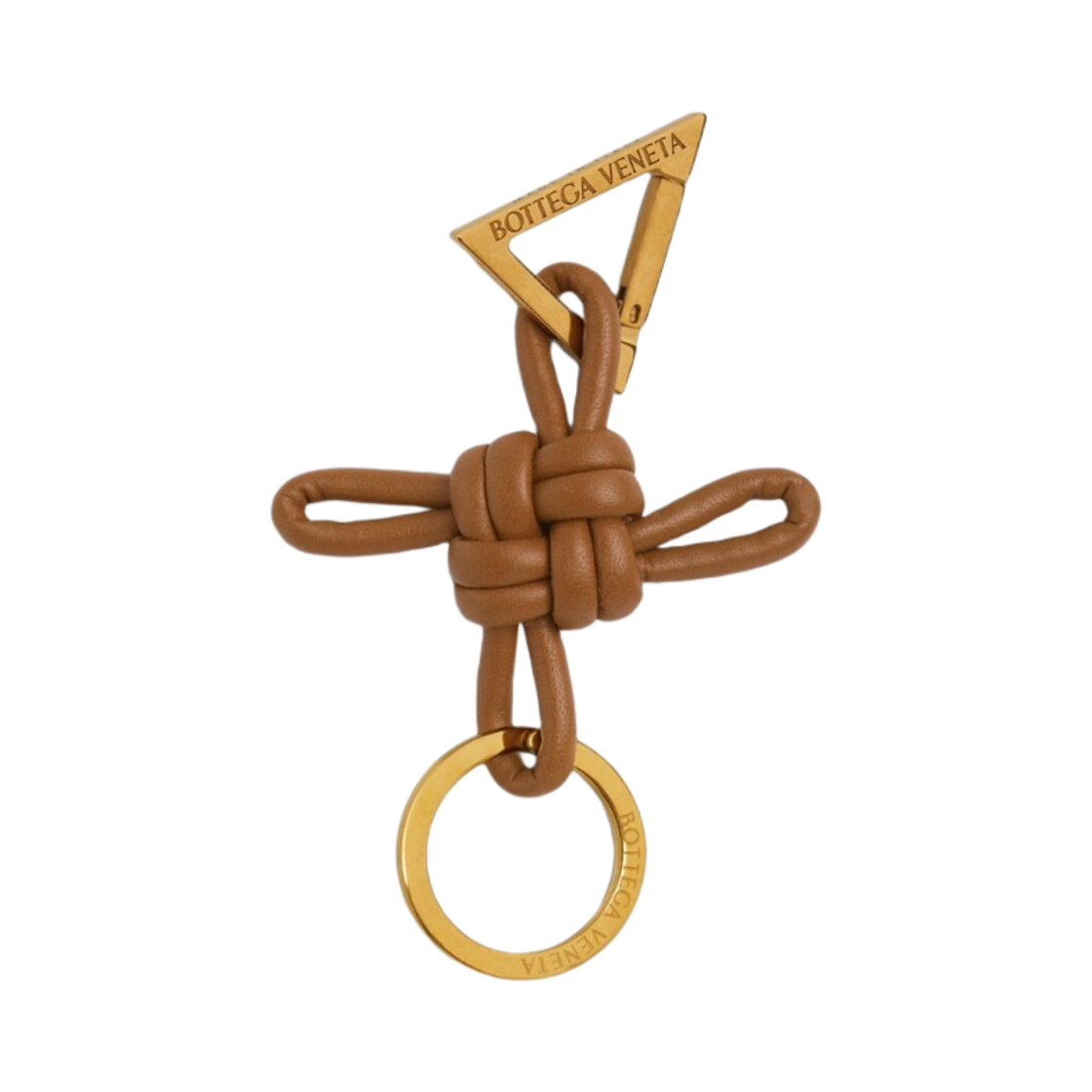 보테가 베네타 트라이앵글 키링 우드(Bottega Veneta Triangle Keyring Wood) - 1