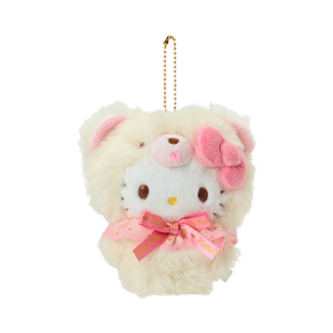 산리오 헬로 키티 플러피 돌 마스코트 홀더(Sanrio Hello Kitty Fluffy Doll Mascot Holder)