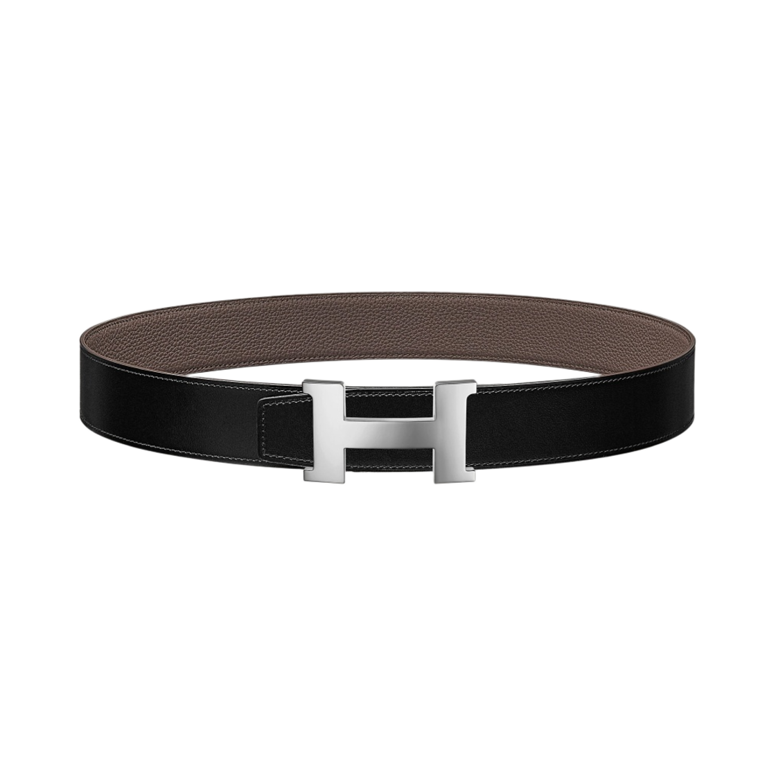 에르메스 콘스탄스 벨트 버클 & 리버서블 가죽 스트랩 38mm & 실버 누아 에땅(Hermes Constance Belt Buckle & Reversible Leather Strap 38mm & Silver Noir Etain) - 1