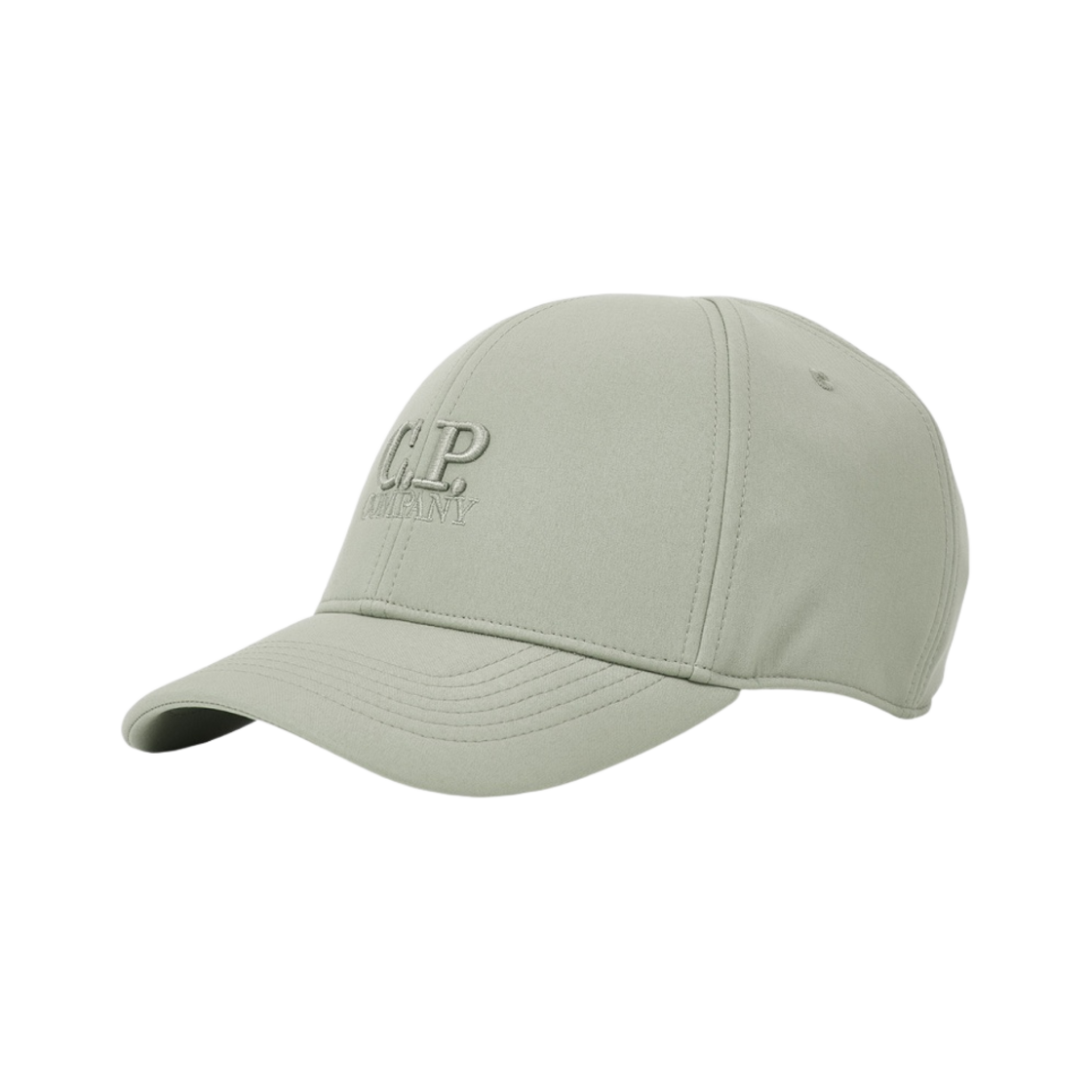 C.P. 컴퍼니 쉘-R 로고 캡 타임 그린 - 22FW