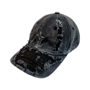 BLR Grunge Denim Cap Charcoal