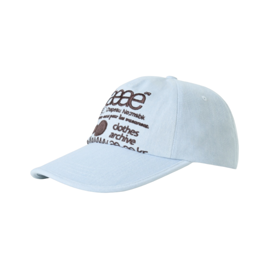 ◆AEAE WEB LOGO DENIM 5 PANNEL CAP/2色◆ MUSINSA | AEAE WEB LOGO DENIM 5 PANNEL CAP - [MID BLUE]