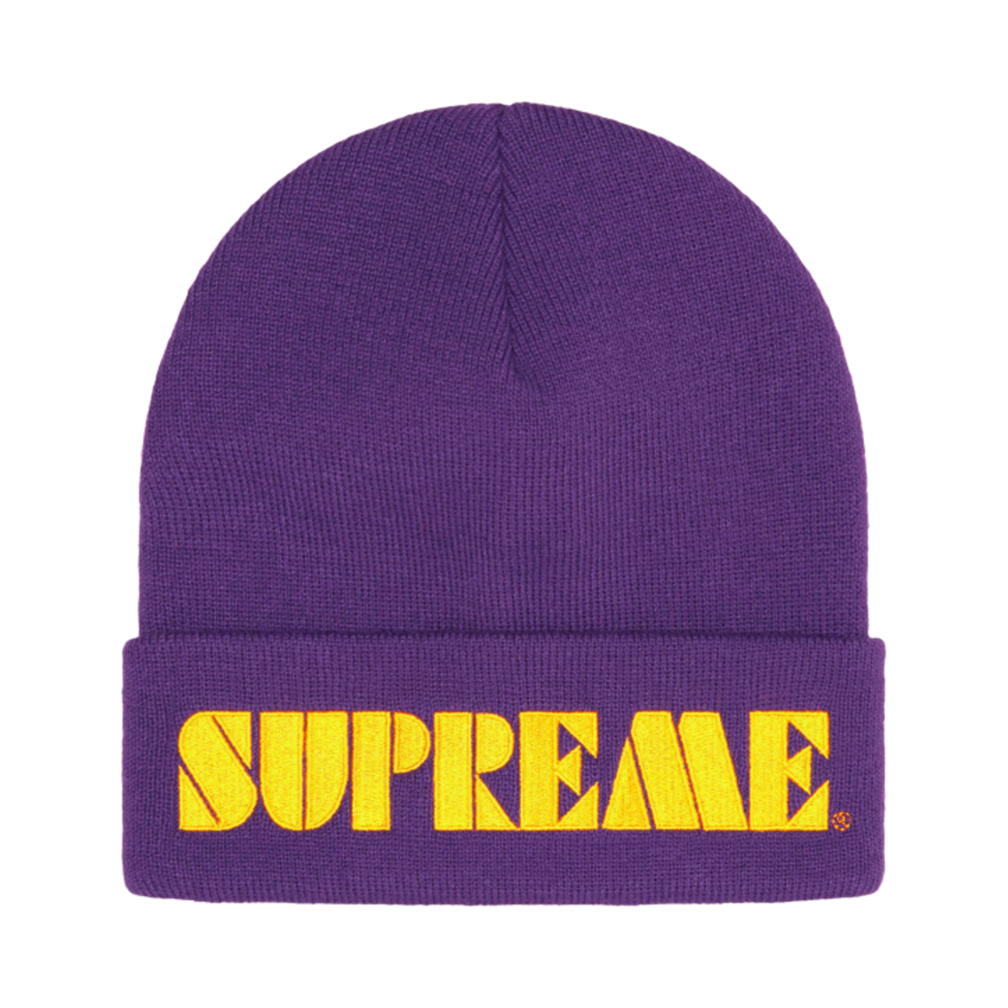 - Supreme Stencil Beanie Purple - 24SS