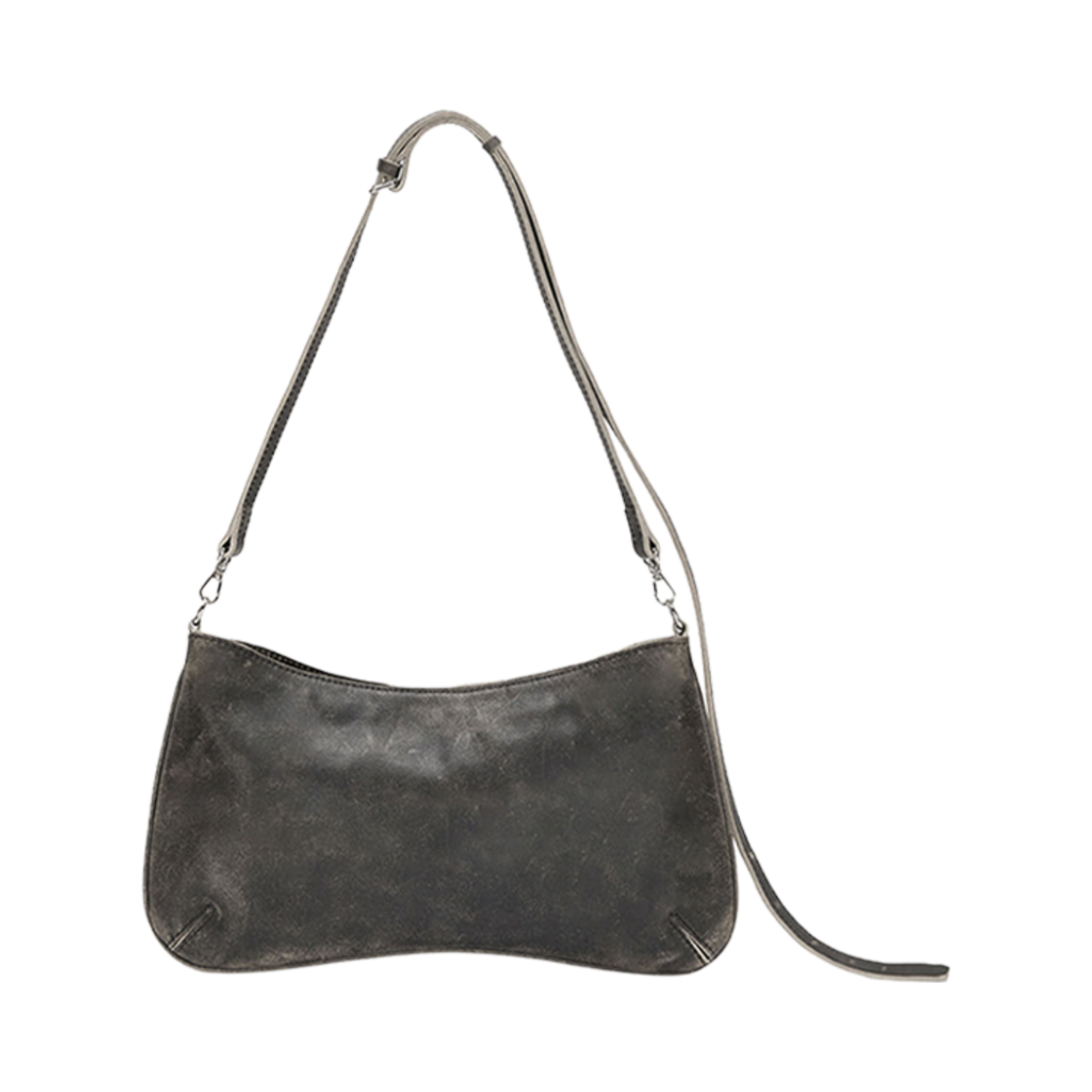마뗑킴 지퍼 레더 스퀘어 백 브라운(Matin Kim Zipper Leather Square Bag Brown) - 2