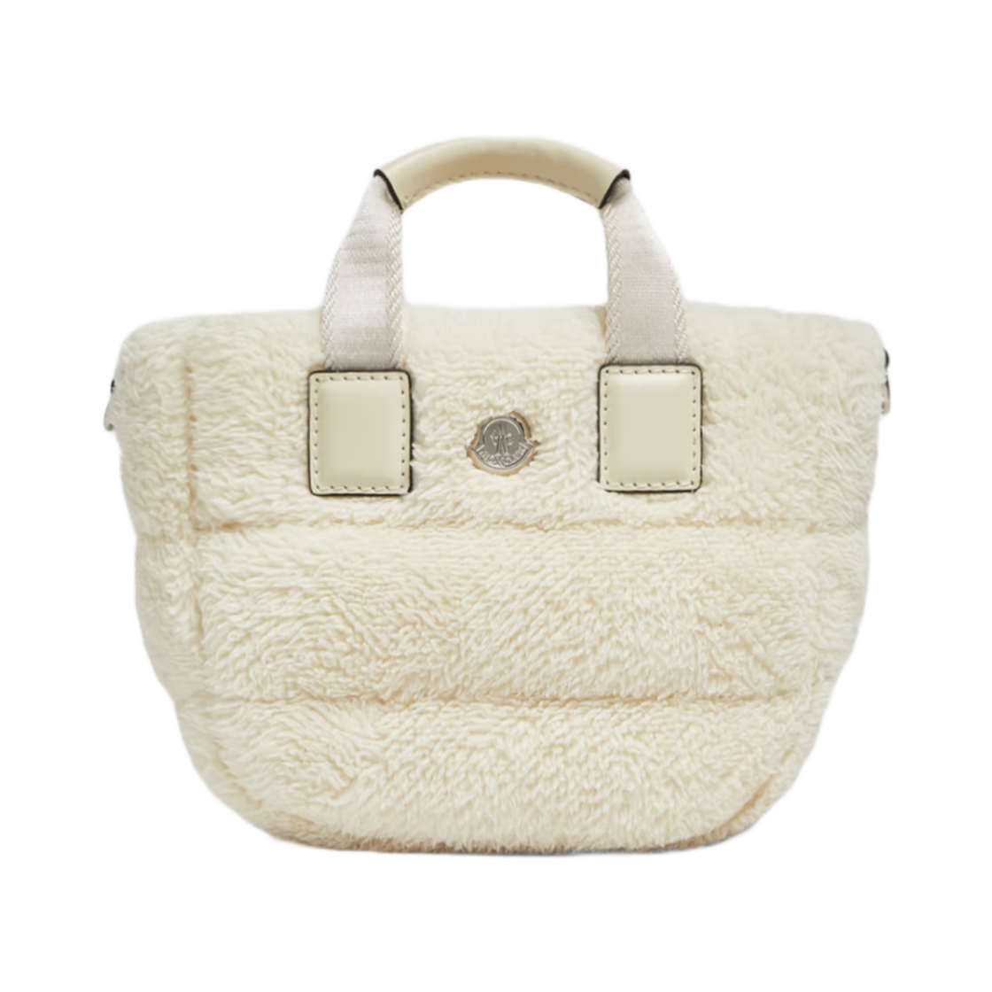 K1-09B-5L00002-M6270-034 Moncler Caradoc Shearling Mini Tote White - 25SS