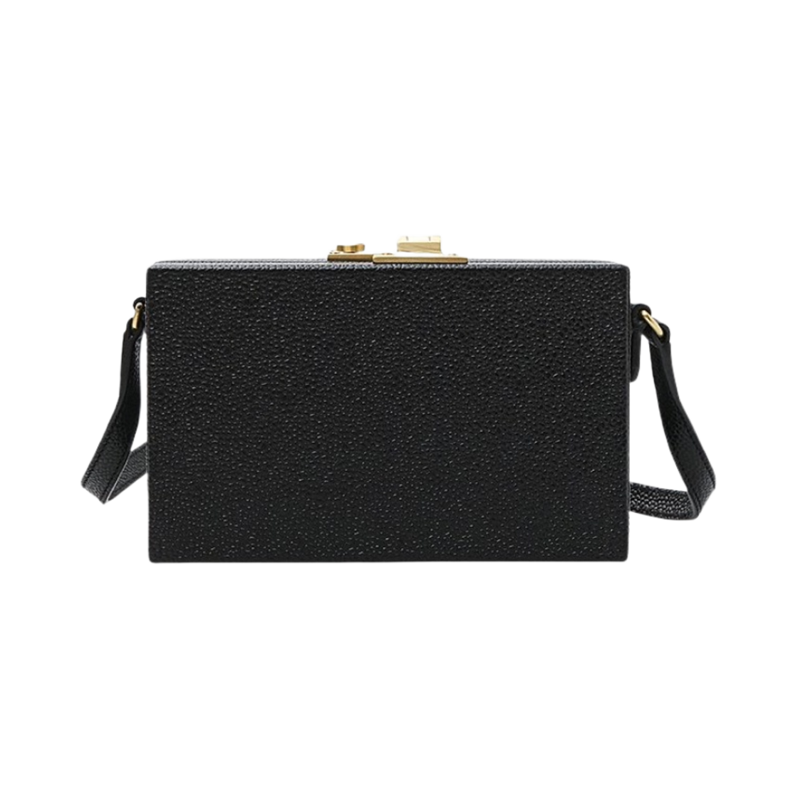 톰브라운 프론트 로고 스퀘어 크로스바디백 블랙(Thom Browne Front Logo Square Crossbody Bag Black) - 3