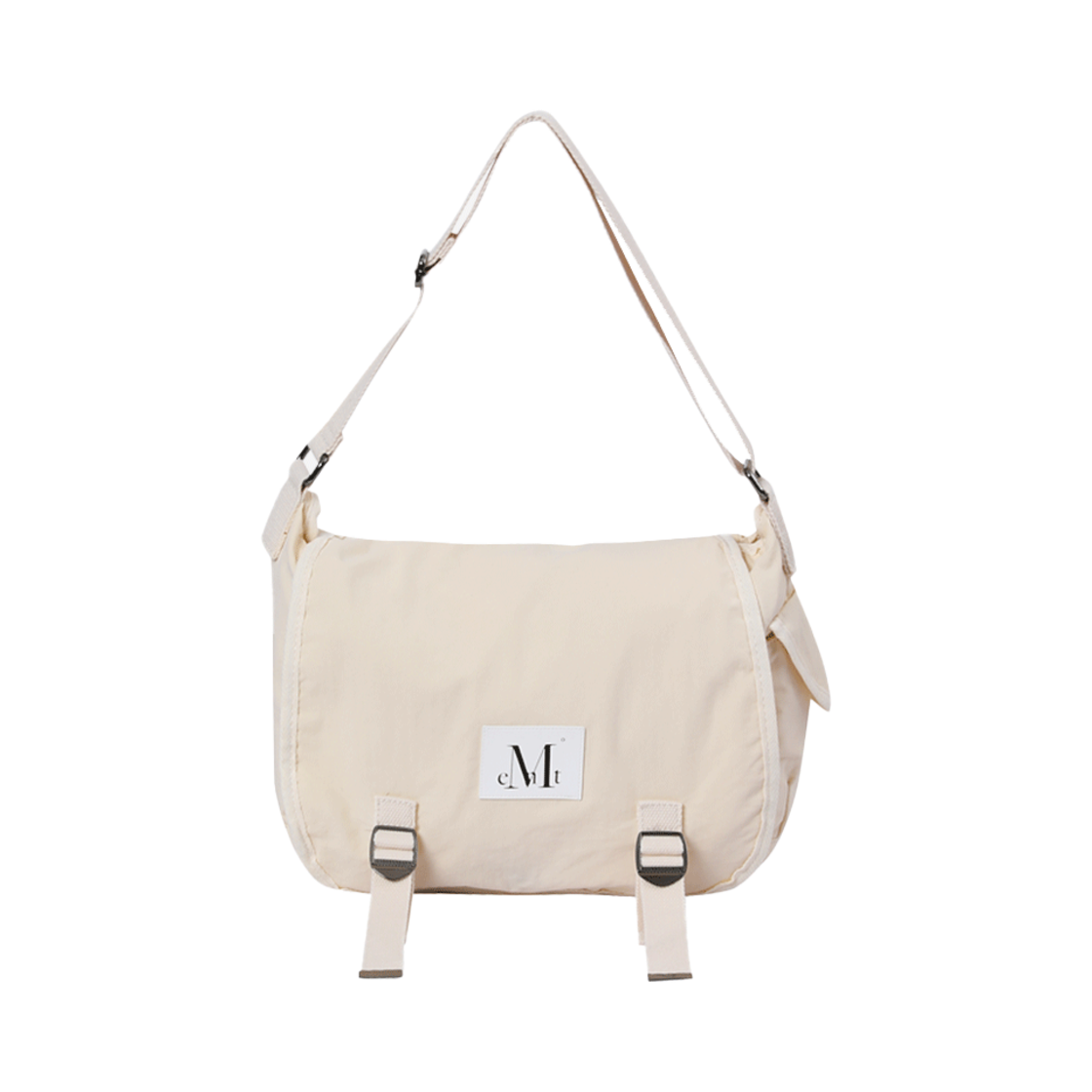 무센트 레크 더블 버클 크로스백 아이보리(MUCENT Reke Double Buckle Cross Bag Ivory)