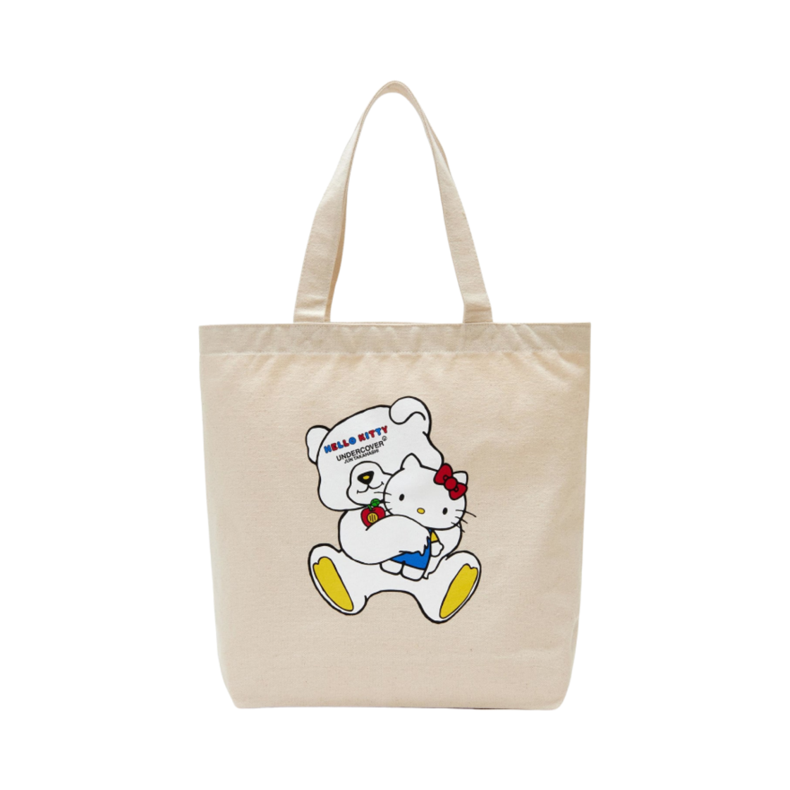 언더커버 x 산리오 UC2D8B02 헬로 키티 코튼 토트백 아이보리(Undercover x Sanrio UC2D8B02 Hello Kitty Cotton Tote Bag Ivory)