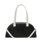 Emis Wide Vintage Tote Bag Black