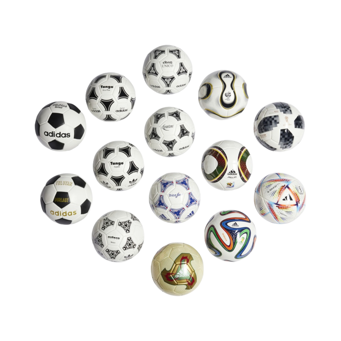 아디다스 히스토리컬 미니볼 세트(Adidas Historical Mini Ball Set)
