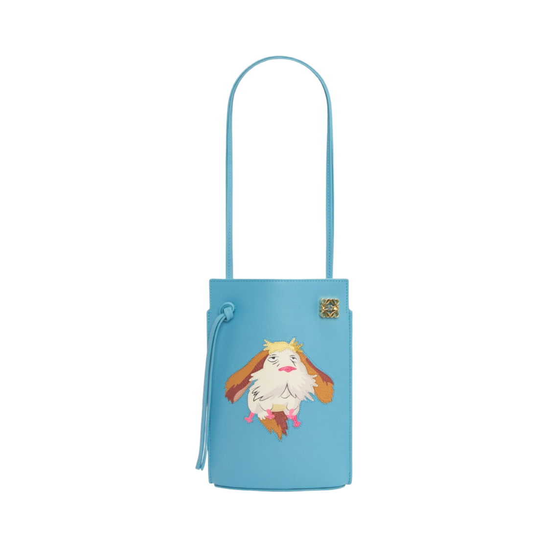 로에베 x 하울의 움직이는 성 힌 다이스 포켓 클래식 카프스킨 라이트 블루(Loewe x Howl's Moving Castle Heen Dice Pocket in Classic Calfskin Light Blue) - 4