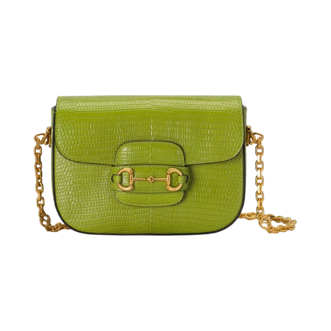 구찌 홀스빗 1955 리자드 미니백 파스텔 그린(Gucci Horsebit 1955 Lizard Mini Bag Pastel Green) - 1