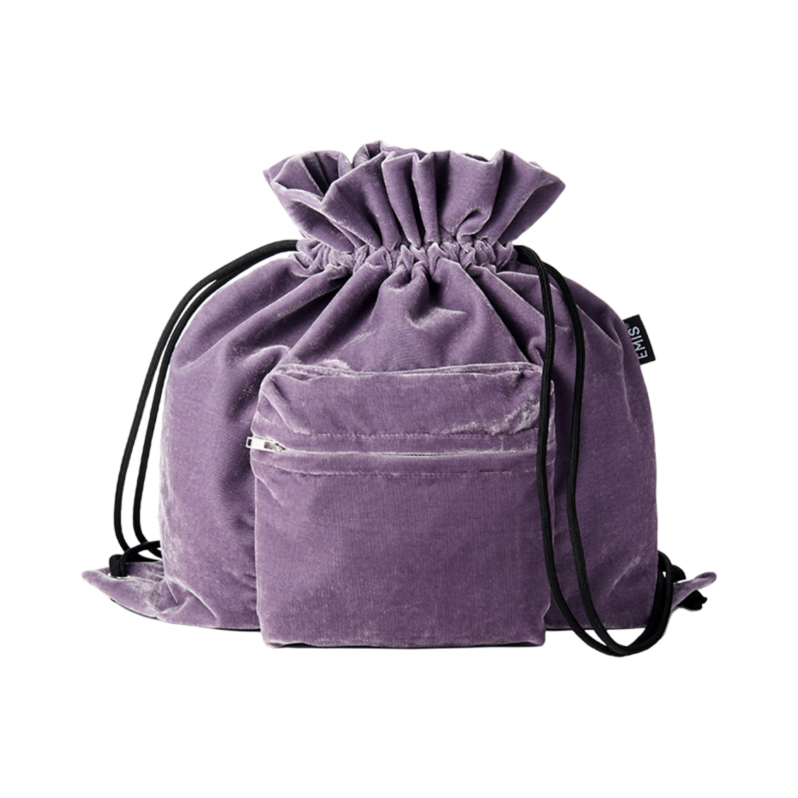 이미스 벨벳 빈티지 백팩 퍼플(Emis Velvet Vintage Backpack Purple) - 1