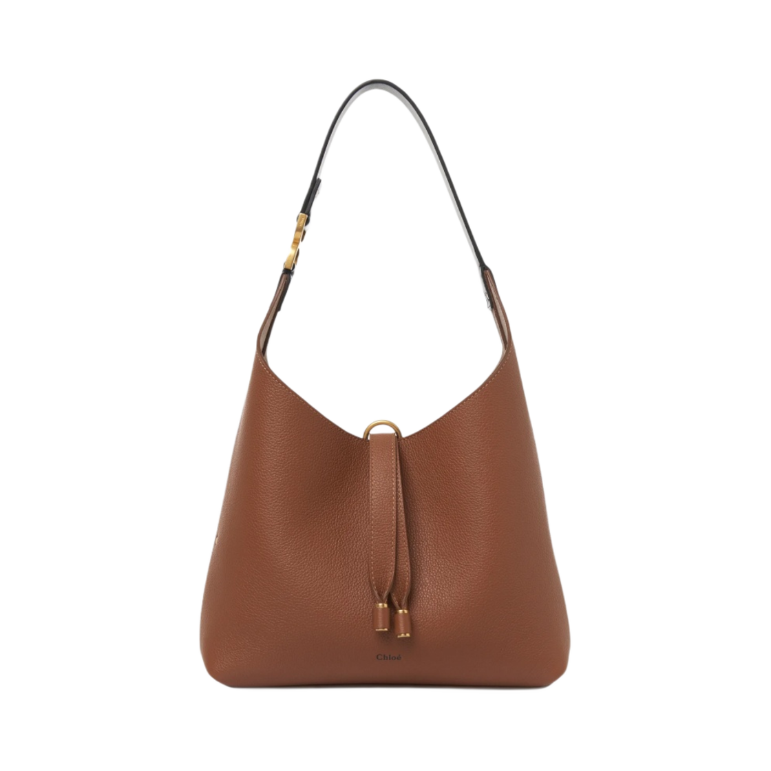 끌로에 그레인드 레더 마르씨 스몰 호보백 탄(Chloe Grained Leather Marcie Small Hobo Bag Tan) - 1
