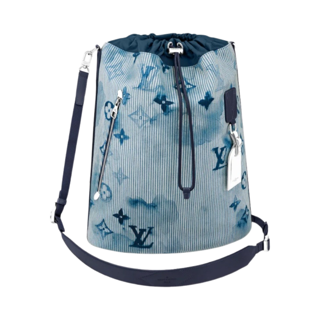 루이비통 삭 마린 히코리 스트라이프 데님 워터컬러 블루(Louis Vuitton Sac Marin Hickory Stripes Denim Watercolor Blue) - 1