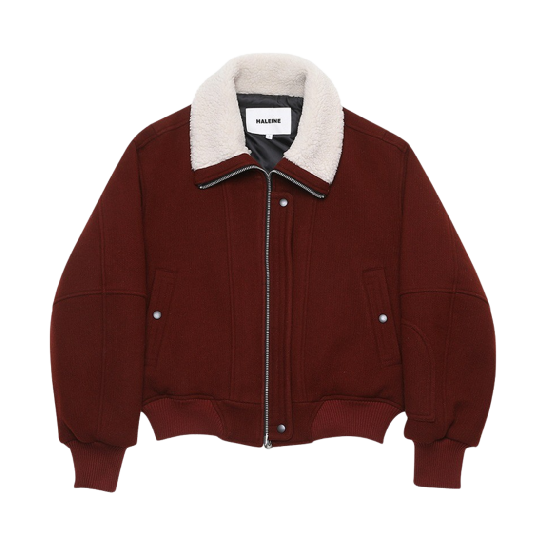 SJ324 Haleine Shearing Crop Blouson Burgundy