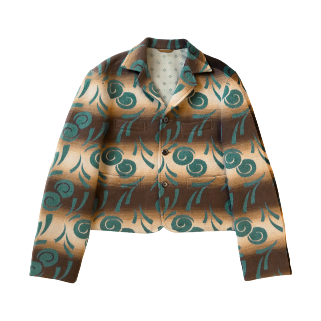 K2410LJ058 Kapital Napping Cotton Pueblo Vortex Baba Sawyer Jacket Brown