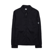 C.P. Company Nylon Double Weave Zipped Overshirt Black - 23FW