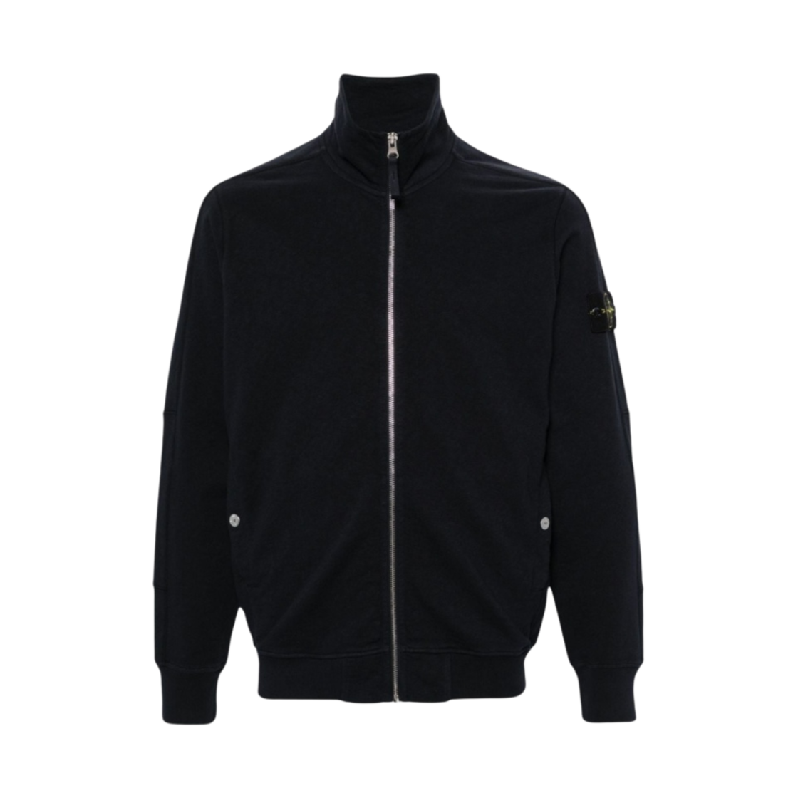 801565960-V0020 Stone Island 65960 Old Treatment Fleece Track Top Navy Blue - 24SS