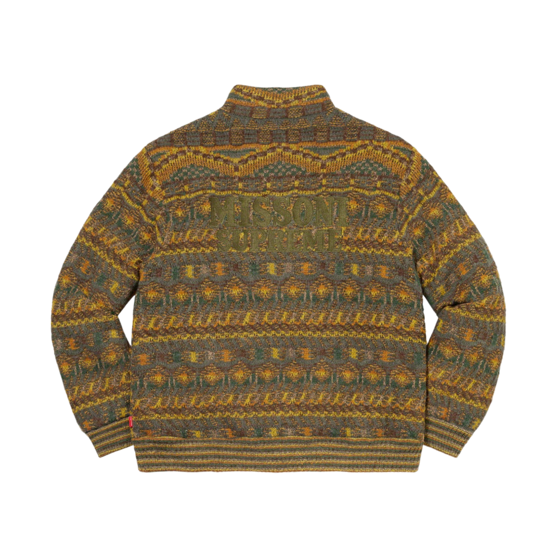 슈프림 x 미쏘니 리버시블 니트 자켓 올리브 - 21FW(Supreme x Missoni Reversible Knit Jacket Olive - 21FW) - 2