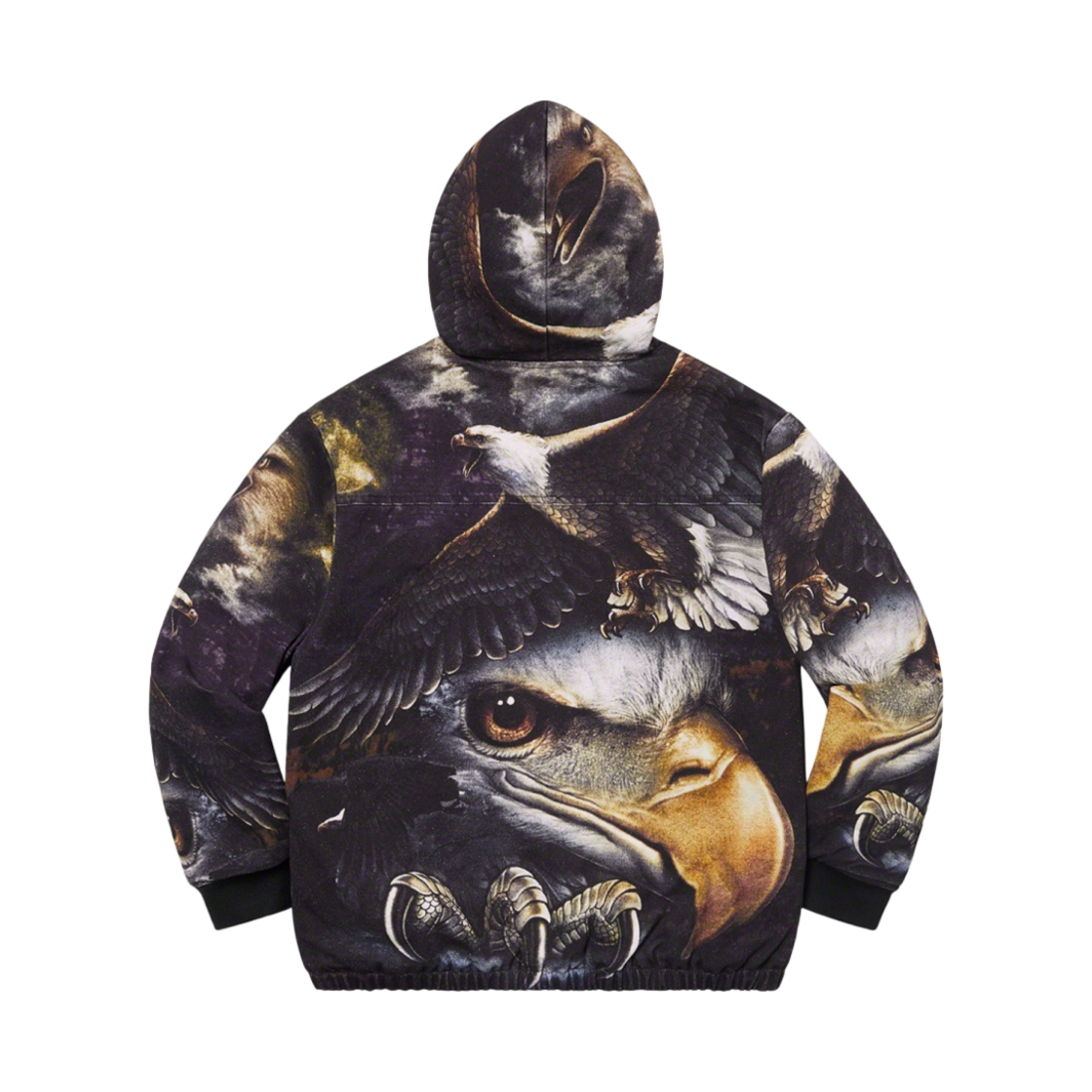 슈프림 이글 후드 워크 자켓 블랙 - 21SS(Supreme Eagle Hooded Work Jacket Black - 21SS) - 2