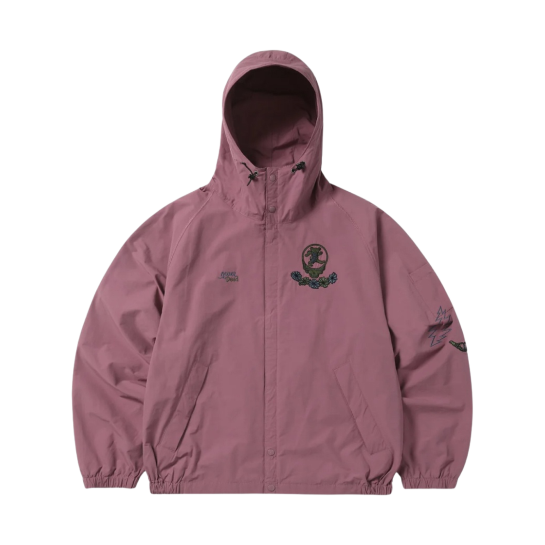 디스이즈네버댓 x 그레이트풀 데드 SYF 윈드 자켓 플럼(thisisneverthat x Grateful Dead SYF Wind Jacket Plum)