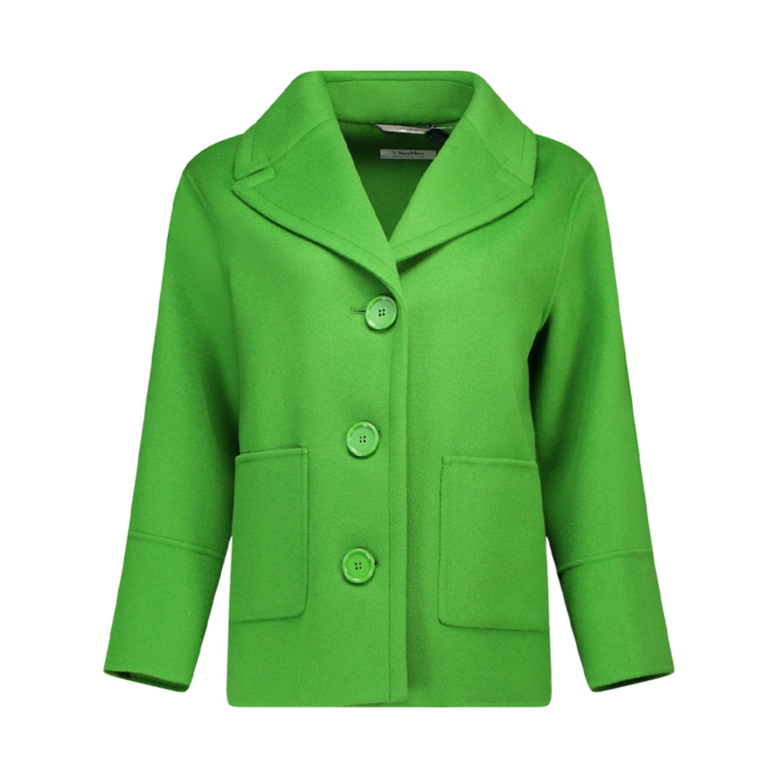 WINDSOR-036 (W) S Max Mara Windsor Wool Single-Breasted Jacket Green