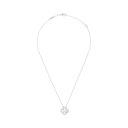 (W) Van Cleef & Arpels Vintage Alhambra Pendant White Gold Mother of Pearl