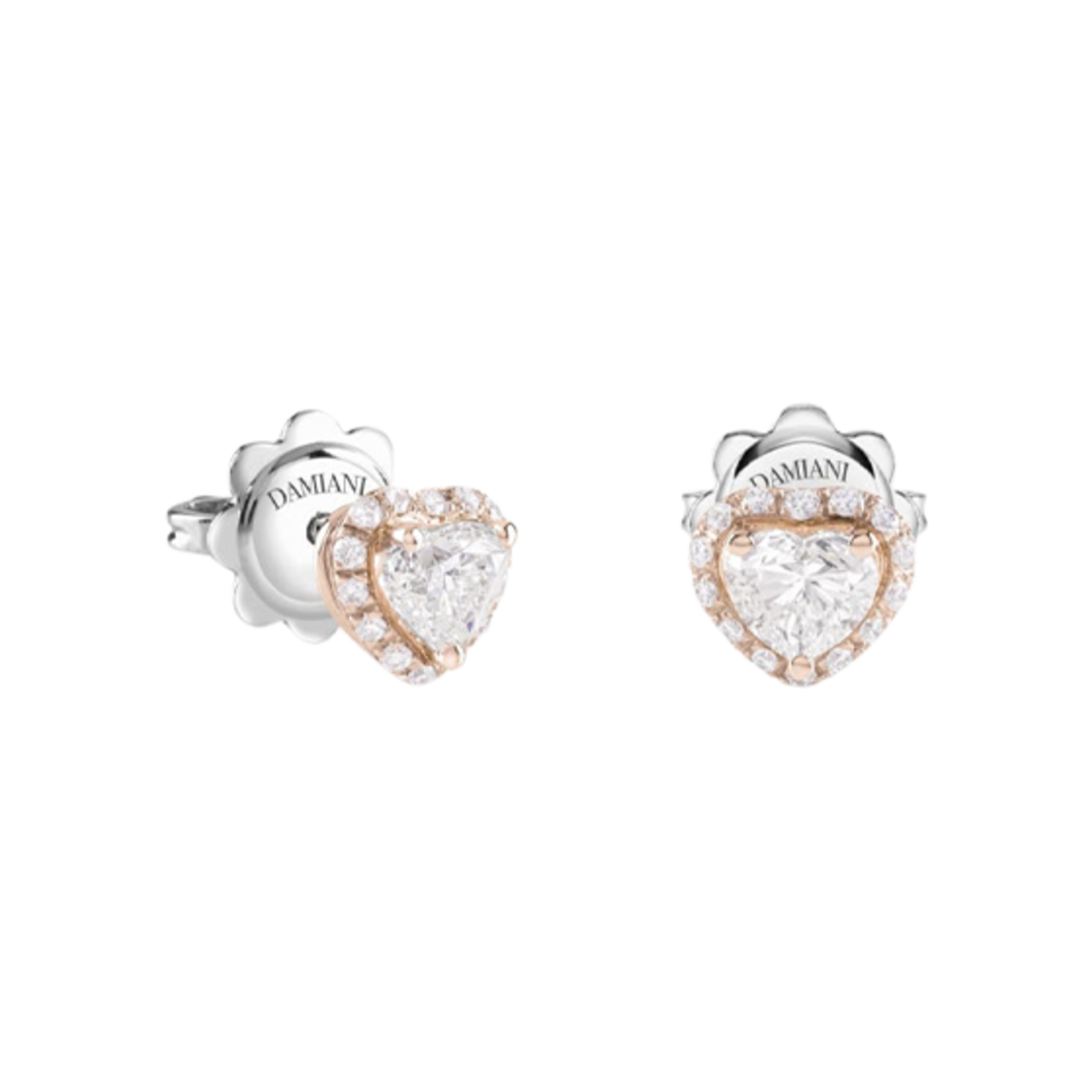 20091170 Damiani Minou Diamonds Earrings Pink Gold