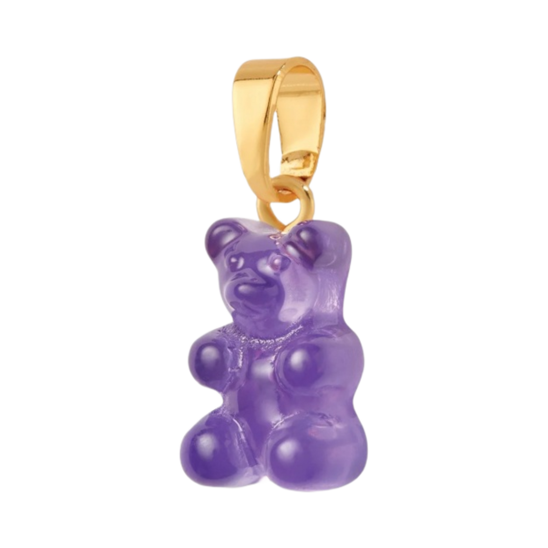 크리스탈 헤이즈 노스텔지아 베어 클래식 커넥터 골드 플럼(Crystal Haze Nostalgia Bear with Classic Connector Gold Plum)