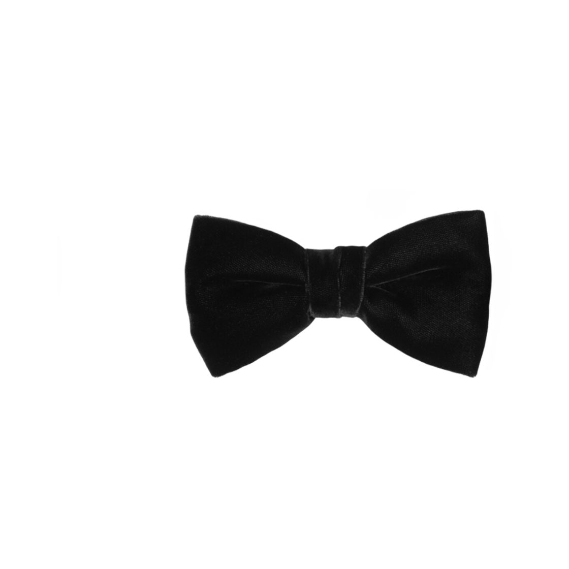 생로랑 이브 보우 타이 블랙 벨벳 블랙(Saint Laurent Yves Bow Tie in Black Velvet Black) - 1