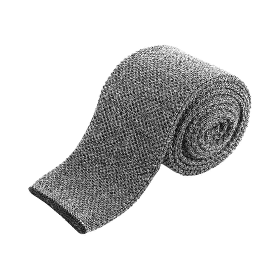 ML8940018-C201 Brunello Cucinelli Textured Wool Tie Grey