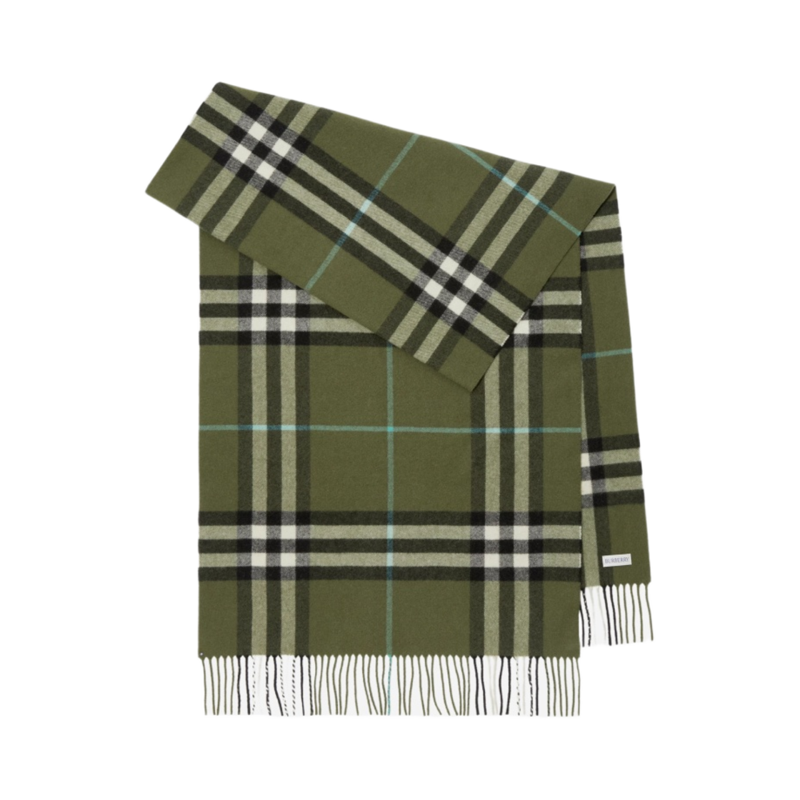 8073485 Burberry Wide Check Cashmere Scarf Shrub - 대표 이미지 #1