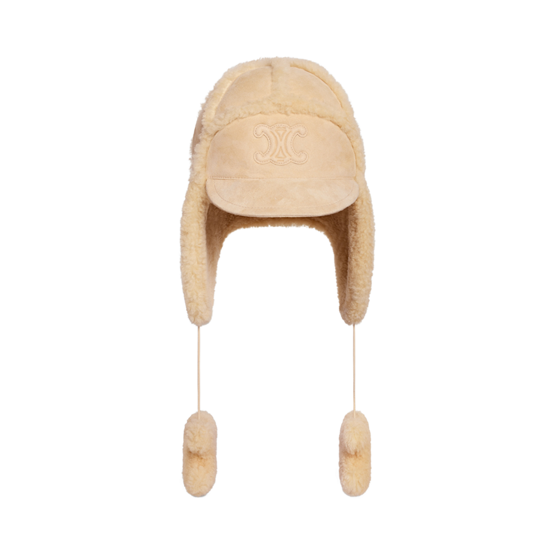셀린느 트리옹프 차프카 햇 셔링 바닐라(Celine Triomphe Chapka Hat in Shearling Vanilla) - 2