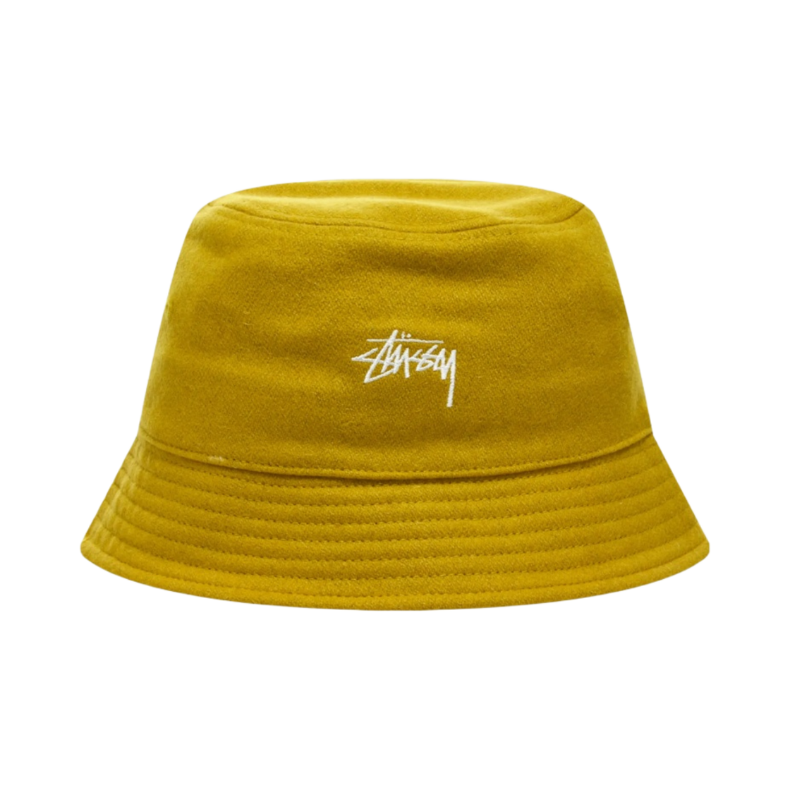 1321053 Stussy Melton Wool Deep Bucket Hat Sulfur