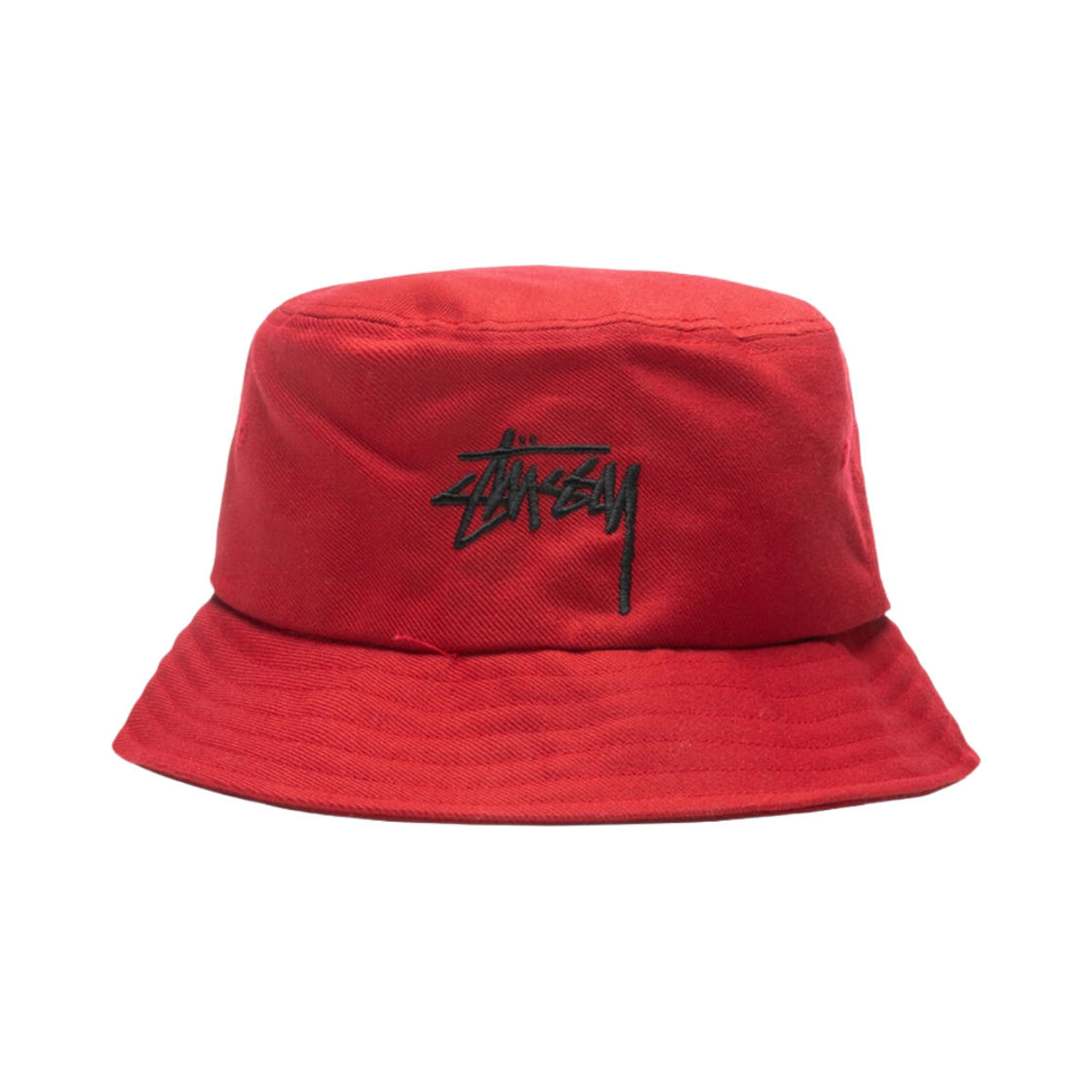 스투시 빅 스탁 버킷햇 딥 레드