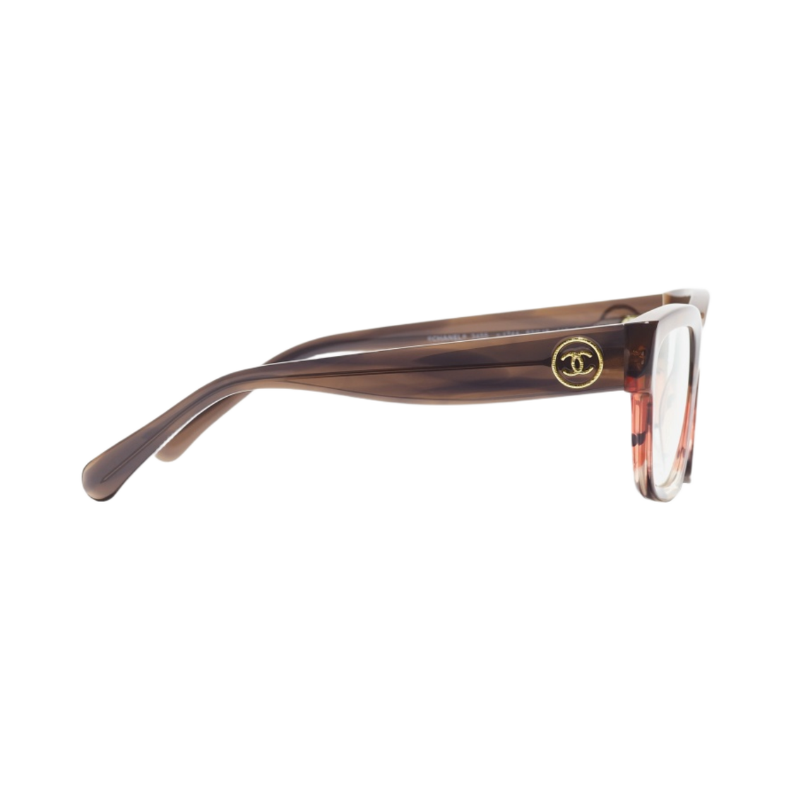 샤넬 스퀘어 프레임 아세테이트 & 브라운 오렌지(Chanel Rectangle Eyeglasses Acetate & Brown Orange) - 3
