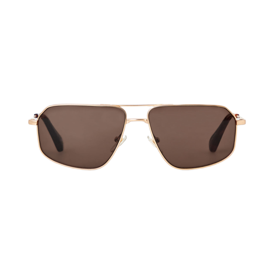 1278070001 COS x Linda Farrow Vista Aviator Sunglasse Brown Gold