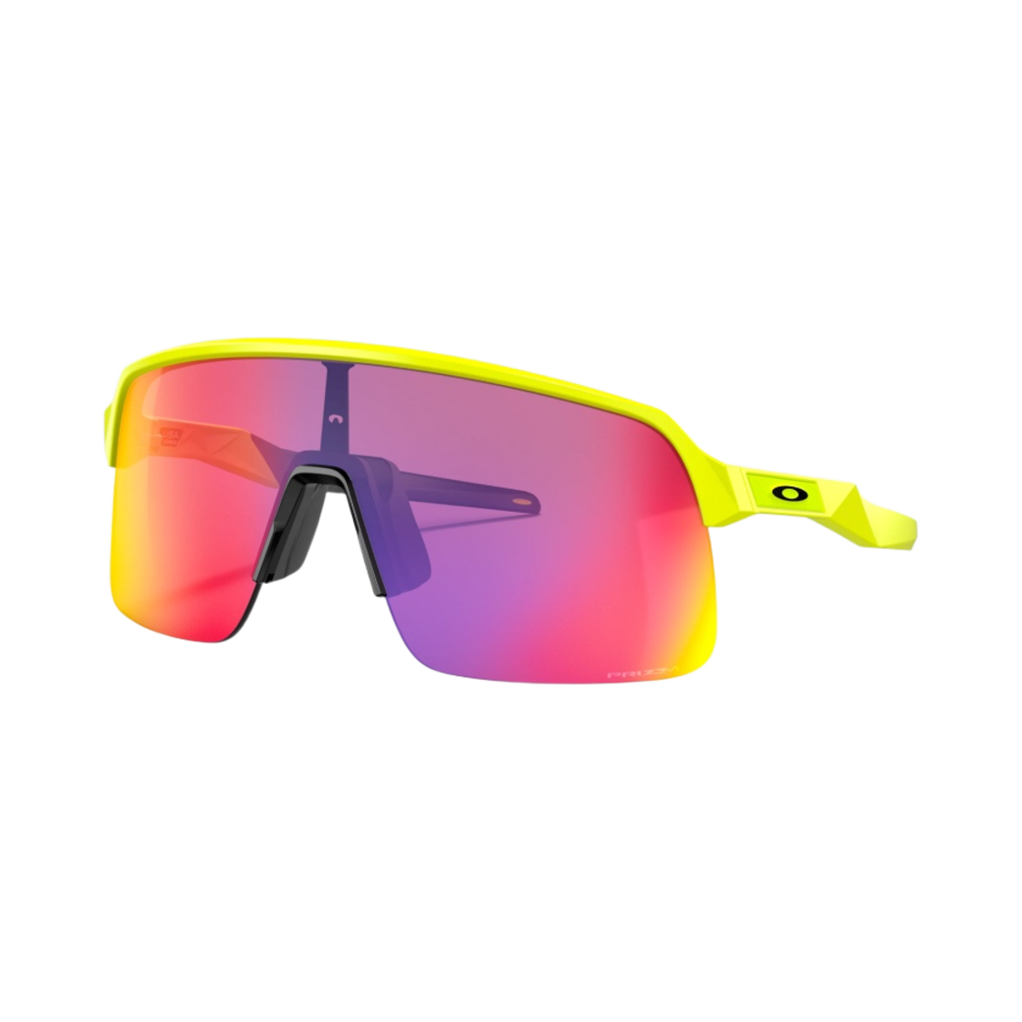 오클리 x 네온 옐로우 수트로 라이트 테니스 볼 옐로우프레임 프리즘 로드 렌즈 로우 브릿지 핏(Oakley x Neon Yellow Sutro Lite Tennis Ball Yellow Frame Prizm Road Lenses Low Bridge Fit) - 1