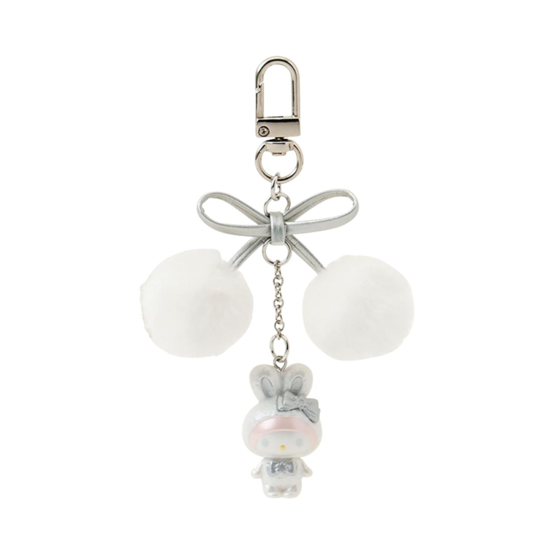 130397 Sanrio My Melody Fluffy Snow Rabbit Keychain