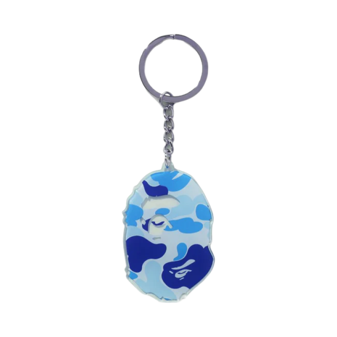 - BAPE ABC Camo Ape Head Acrylic Keychain Blue
