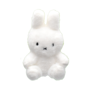 Many a Little Miffy Sitting Creamy Key Ring White