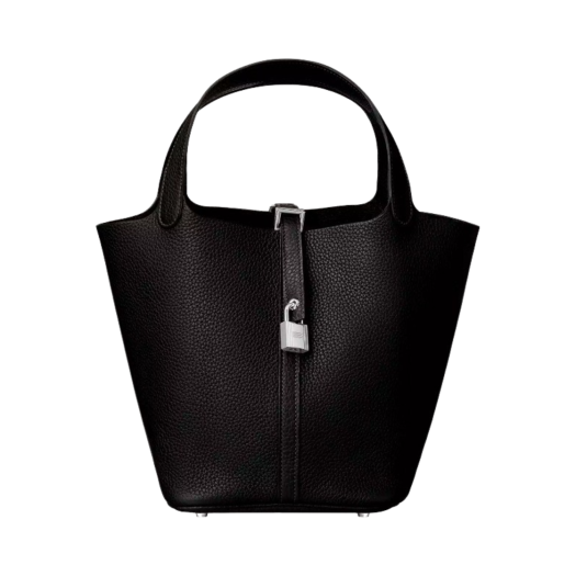 Hermes Picotin Lock 22 Bag Clemence & Palladium Noir